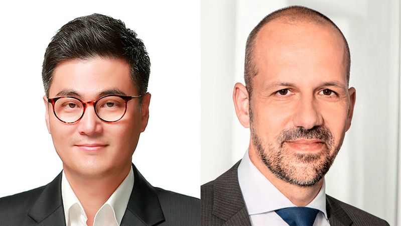 Donglim Shin (li.) löst Michael Ruhl als Sixt-Leasing-Chef ab.(Bild:  Sixt Leasing)