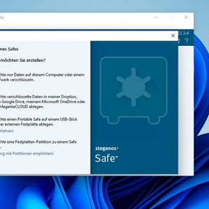 Erstellen eines Daten-Safes mit Steganos Daten-Safe.(Bild:  Joos – Steganos)