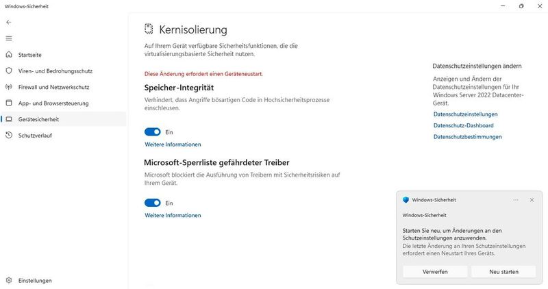 Smart App Control und die Microsoft-Sperrliste gefährdeter Treiber hält auch in Windows Server vNext Einzug. (Bild: Joos)