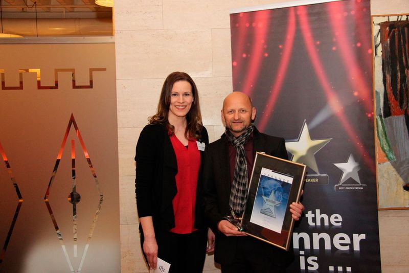 Den Best Speaker Award in zwei Kategorien (Best Presentation und Best Value) erhielt Herbert Mayer von Bitdefender für seinen Vortrag auf der »Cloud Computing & Virtualisierung Technology Conference 2016«. (Vogel IT-Medien)