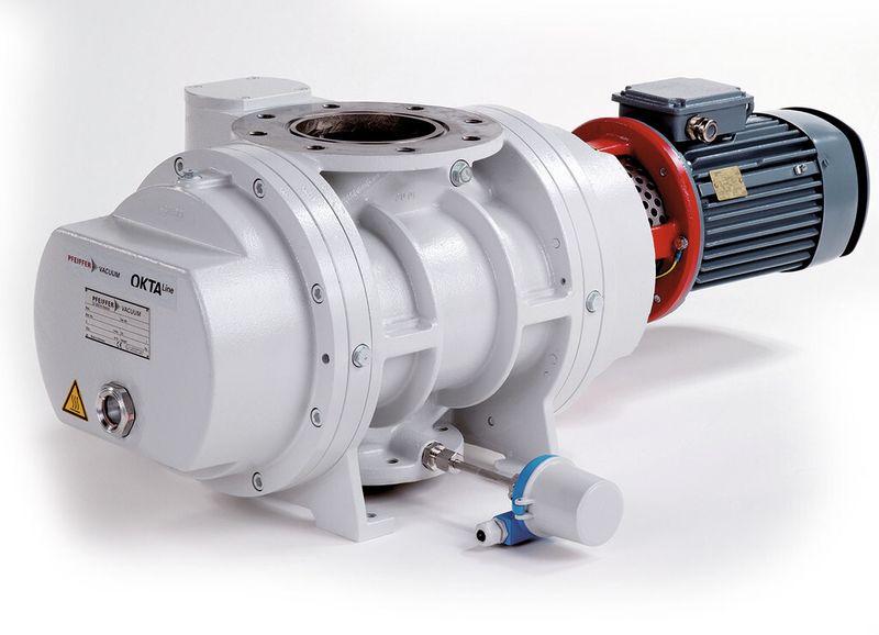 Mit der Oktaline Atex präsentiert Pfeiffer Vakuum die weltweit erste magnetgekuppelte Wälzkolbenpumpe gemäß Atex-Richtlinie. (Bild: Pfeiffer Vakuum)