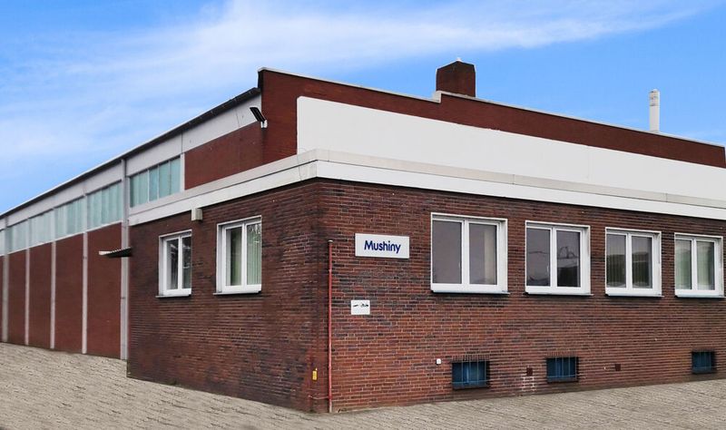 Firmengebäude der Mushiny Robotics Europe GmbH mit Sitz in der niedersächsischen Gemeinde Stuhr bei Bremen. (Bild: Mushiny)