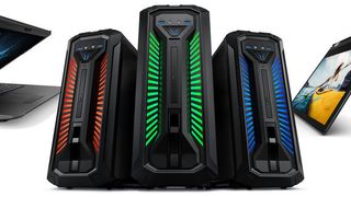 Aldi Süd bietet ab 6. Dezember das Gaming-Notebook Erazer X7859 und den Gaming-PC Erazer P66020 von Medion an. Aldi Nord verkauft im selben Zeitraum das Convertible-Notebook Medion Akoya E3222. (Medion)