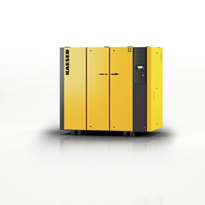 Schraubenkompressoren sind das zuverlässige Rückgrat der industriellen Drucklufterzeugung. Die innovative CSD/CSDX-Baureihe von Kaeser Kompressoren mit zahlreichen Features produziert diese noch effizienter, zuverlässiger und energiekostensparender als je zuvor.(Bild:  Kaeser)