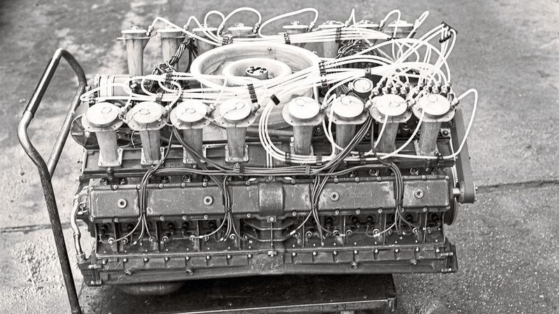 16 Zylinder, 6,5 Liter Hubraum, 755 PS: ein Sauger für den 917/10. Erst ein Rekord, dann ins Museum. (Bild: Porsche AG, McKlein Photography)