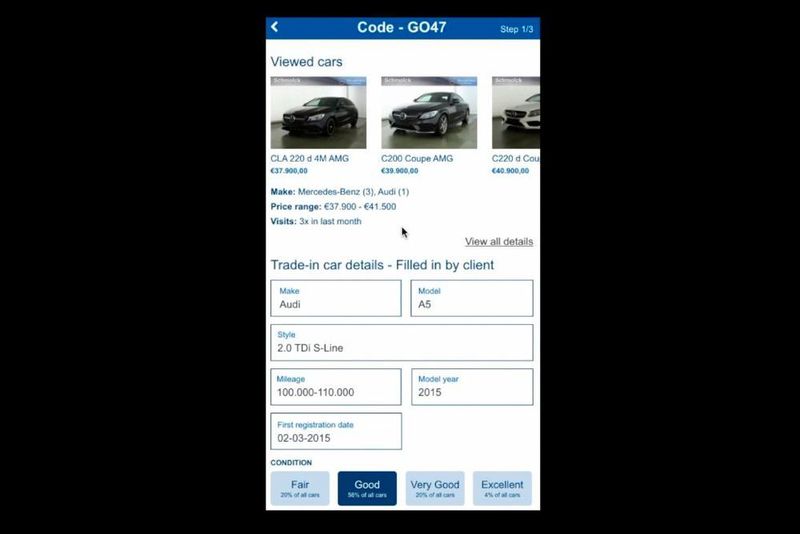 Der Verkäufer sieht anhand des persönlichen Codes alle Angaben, die der Interessent zu seinem Auto gemacht hat – und welche Fahrzeuge er sich angesehen hat. (SalesCre8)