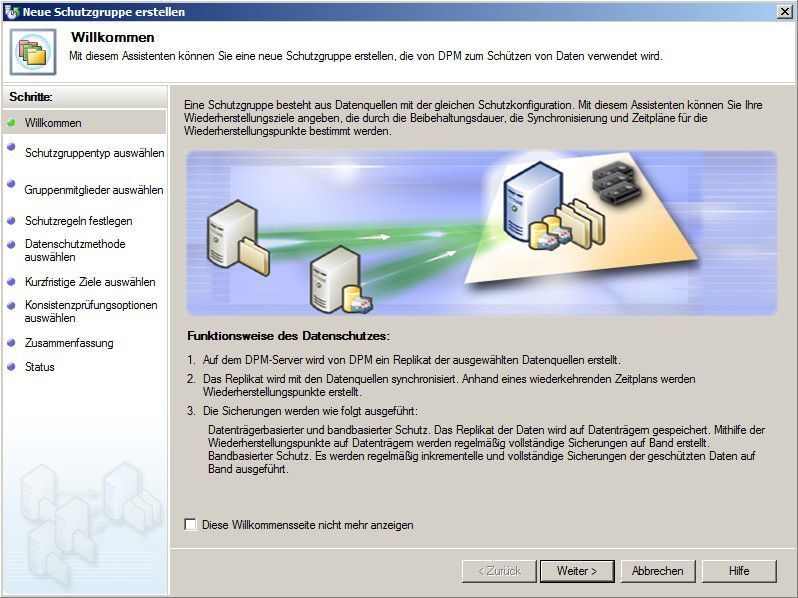 Virtuelle Server mit Microsoft Data Protection Manager sichern (Archiv: Vogel Business Media)