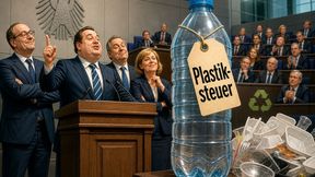 Statt den Unternehmen das Leben etwas leichter zu machen, denkt die Politik auch noch über eine zusätzliche Plastiksteuer auf Verpackungen nach. Das soll Geld in die Staatskassen spülen und auch noch Hunderte von neuen Jobs beim Zoll bringen. Vier Verbände stemmen sich dagegen ... (Bild: KI-generiert)