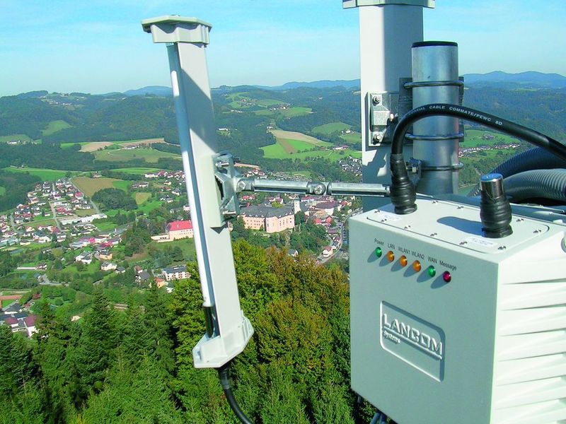 Die Linz AG bietet ihren Kunden Breitbandinternet über Punkt-zu-Punkt-Richtfunk. (Archiv: Vogel Business Media)