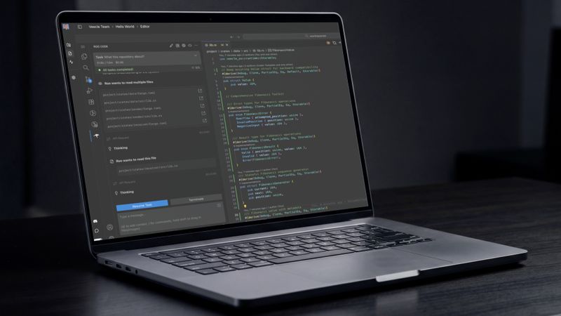 Programmierung, Simulation, Validierung und Bereitstellung finden in einer einzigen Cloud-Umgebung statt. (Bild:  Veecle)