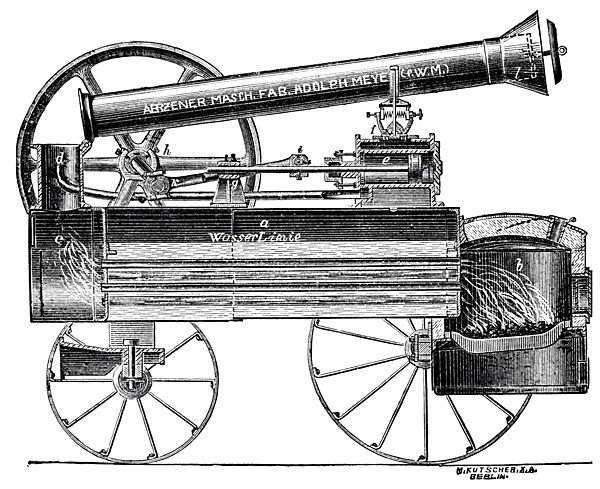 Anfangs konzentrierte sich die Aerzener Maschinenfabrik auf alles, was die Region benötigte – von landwirtschaftlichen Geräten über Trinkbrunnen bis hin zu Grabkreuzen. Hier ein Lokomobil zum Betreiben von Dreschmaschinen. (Bild: Aerzener Maschinenfabrik)