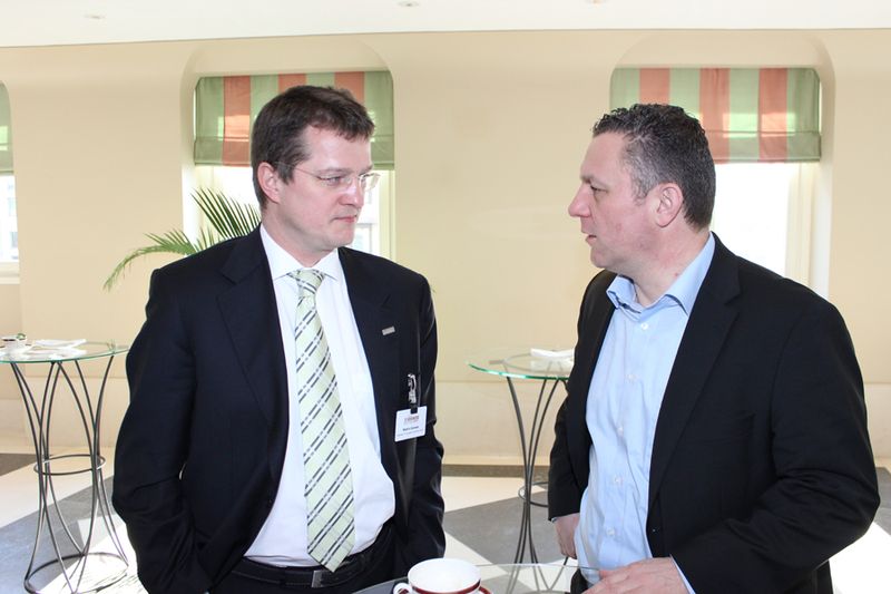 Martin Greiwe (Ratiodata, l.) und Herbert Bockers (Dimension Data) (IT-BUSINESS)