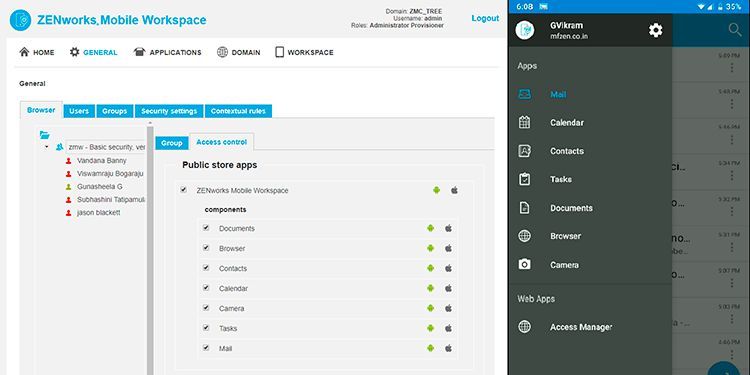 Micro Focus –  Micro Focus Mobile Management / ZENworks Mobile Workspace Micro Focus Mobile Management / ZENworks Mobile Workspace (ehemals Novell Mobile Management) bietet eine sichere, skalierbare Verwaltung Ihrer mobilen Geräte und aller damit verbundenen Anwendungen und Assets. Micro Focus Mobile Management / ZENworks Mobile Workspace managt zuverlässig sowohl unternehmenseigene als auch persönliche (BYOD) Geräte im Unternehmen. Micro Focus Mobile Management / ZENworks Mobile Workspace stellt dabei sicher, dass mobile Geräte die Sicherheitsrichtlinien des Unternehmens einhalten. Mit Micro Focus Mobile Management / ZENworks Mobile Workspace sichern und verwalten Sie nahezu jedes mobile Gerät in Ihrem Unternehmen, ohne zusätzlichen IT-Overhead. Zur Produktseite des Herstellers  (Bild: Micro Focus)