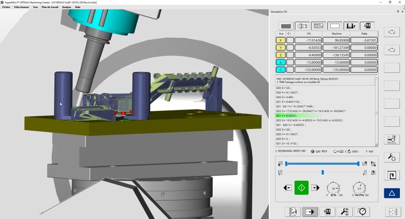 Safe and reliable: hyperMILL VIRTUAL Machining enables realistic, safe simulation and optimisation of even the most demanding operations. (Source: Comat)