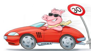 Die sprichwörtliche gesengte Sau hat wohl jeder Autofahrer schon erlebt – und es gibt noch eine Menge mehr automobile Redewendungen. (Bild: ACE/Bartmus)