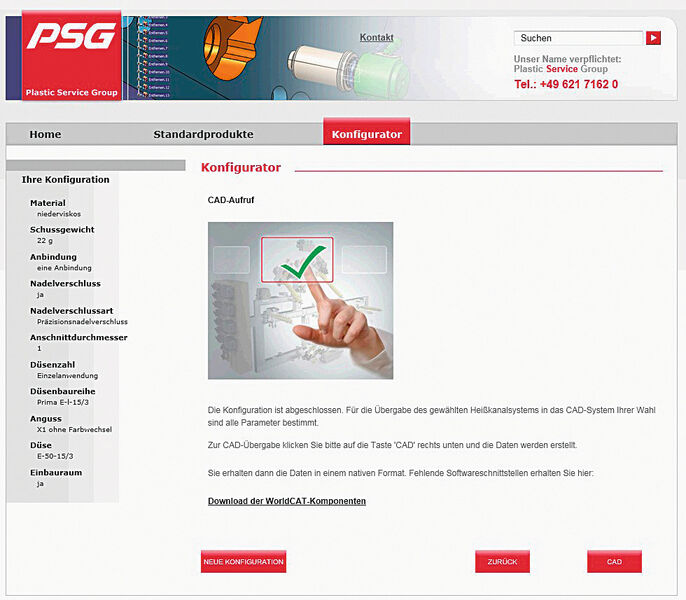 Configurating to download the catalogue. (Source: PSG)