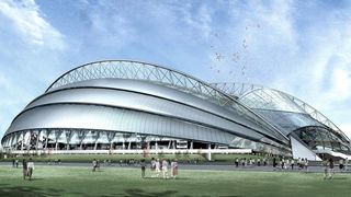 Polycarbonat-Platten von Bayer empfahlen sich für das Dach des Olympiastadions in Shenyang, weil es leicht ist und sich unkompliziert montieren lässt.  (Bild: Bayer MaterialScience)