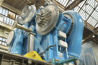Blick in die Produktion bei MAN Diesel & Turbo: Mehrwellengetriebekompressor während der Montage (Bild: MAN Diesel & Turbo)