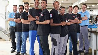 Acht Flüchtlinge absolvierten bisher das FLG-Pilotprojekt, zwei haben inzwischen ihre Ausbildung bei Rittal angetreten. Ziel des Projekts war es auch, die Machbarkeit zu belegen und andere Unternehmen zu motivieren. (Rittal)