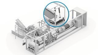 Perfektes Reifenmaterial für die Reifenaufbaumaschine: Das Festo-Motion-Terminal VTEM regelt die unterschiedlichen Drücke auf die Gummi-Layer einfach und sehr genau über eine Motion-App. (Bild: Festo)