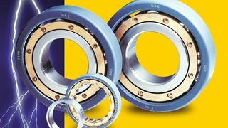 Elektrisch isolierte Wälzlager der Reihe SQ77 in verschiedenen Größen und Ausführungen.  (Bild: NKE Austria)
