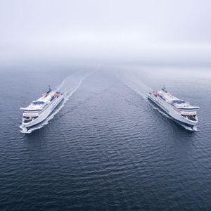 Die „Berlin“ und die „Copenhagen“ fahren auf der Route Rostock-Gedser.