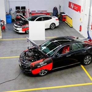 Kia hatte seine Mechatroniker in die Kia-Academy nach Kronberg im Taunus eingeladen.(Foto:  Kia)