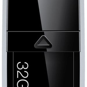Der Jumpdrive P10 hat einen drehbaren Anschluss mit Daumenschieber.