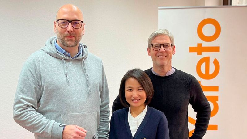 Die Geschäftsführung von Yareto besteht jetzt aus (v. l.) Ralf Marschke, Xiuhong Sun-Lomax und Sven Hölker.(Bild:  Yareto)