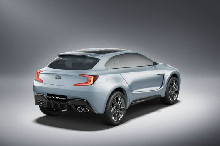 Durch die autonom angetriebenen Hinterräder entfällt bei der Allrad-Crossover die Kardanwelle, damit konnten die Entwickler die große Batterie tief in die Mitte des Fahrzeugs integrieren. (Foto: Subaru)