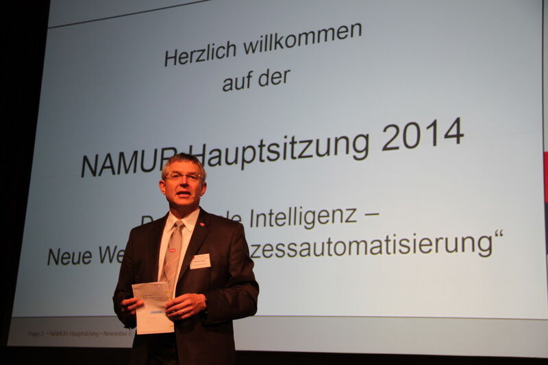 Dr. Wilhelm Otten, Vorsitzender der Namur bei der Eröffnung. (Bild: Mühlenkamp / PROCESS)