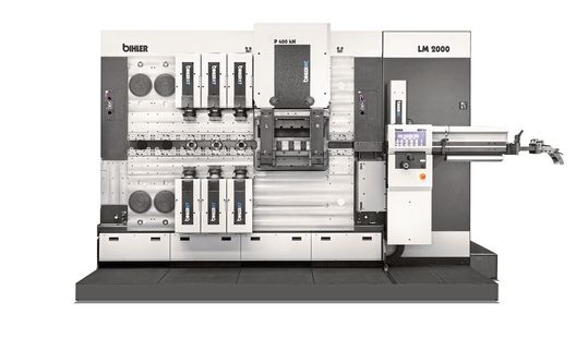 Die Bihler-Linearmaschine LM 2000-KT ist für die effiziente Fertigung von Stanzbiegeteilen aus Bandmaterial in mittleren und hohen Losgrößen konzipiert. Die Bihler-Linearmaschine LM 2000-KT ist für die effiziente Fertigung von Stanzbiegeteilen aus Bandmaterial in mittleren und hohen Losgrößen konzipiert.