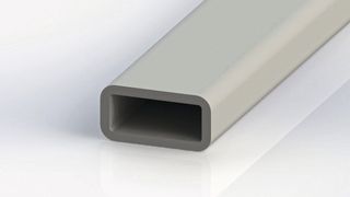 Rechteck-Rohr aus glasfaserverstärktem Kunststoff (GFK). (Bild: Reichelt Chemietechnik )