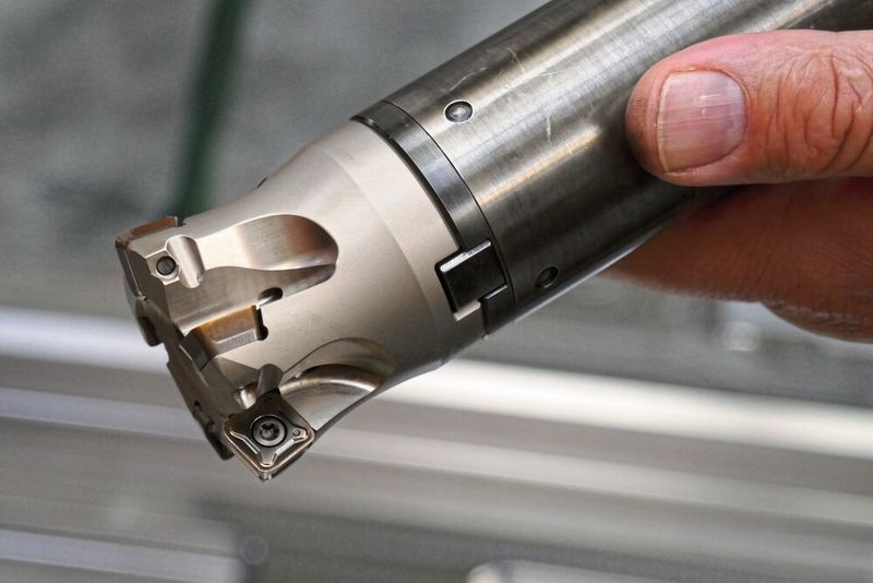 Der neue TR4F-Wendeplattenfräser von Moldino kommt mit weniger Wendeplatten aus, die dafür zehn Prozent dicker sind und 35 Prozent mehr Auflagefläche bieten.  (Bild: Moldino)