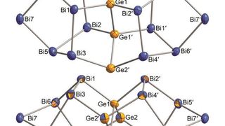 Käfige an der Kette: Das neuartige Bismut-Anion in zwei verschiedenen Ansichten (Wiley-VCH)