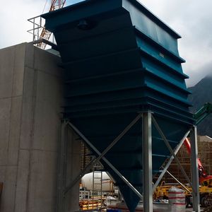 Leiblein-Schrägklärer zur Wasseraufbereitung im Transbeton-Kieswerk in ca. 1750 Metern Meereshöhe(Bild:  Leiblein)