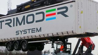 Der Trimoder von FSH stellt im kombinierten Verkehr eine wirtschaftliche Alternative zum Trailer dar. (Bild: FSH)