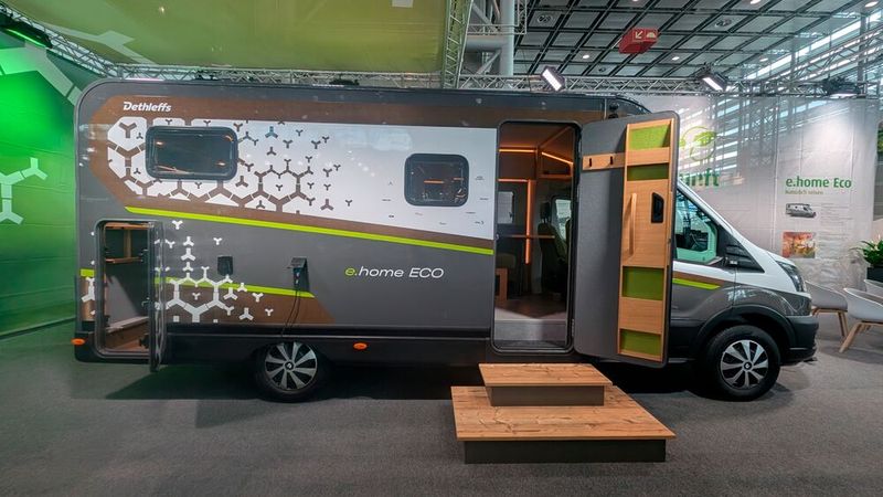 Auch ein paar wenige Konzeptfahrzeuge waren in Düsseldorf zu sehen, darunter der E-Home Eco von Dethleffs. (Bild: Mauritz – VCG)