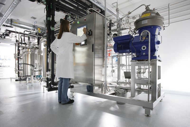Abb. 4: Frühe Entwicklung und Herstellung von Proteinwirkstoffen für präklinische Studien: Ernte/Separation.  (Bild: Roche)