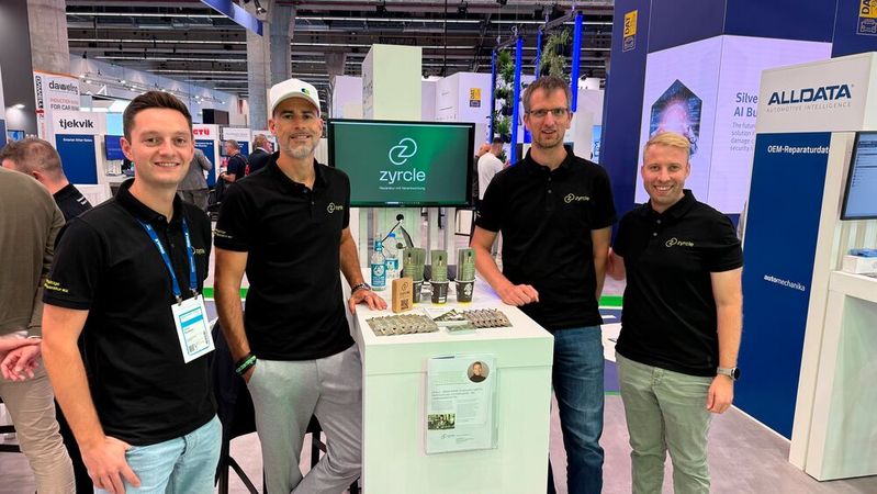 Auf der Automechanika 2026 stellt der Verein Nachhaltige Kfz-Reparatur e.V. das neue Nachhaltigkeitszertifikat zyrcle ertsmals vor. (Bild:  zyrcle)