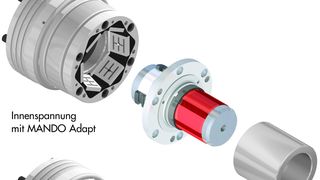 Das Toplus-Außenspannmittel kann in weniger als 2 min auf eine Spanndornlösung oder – mit Backen-Adapter – auf eine 3-Backen-Spannung umgerüstet werden. (Archiv: Vogel Business Media)