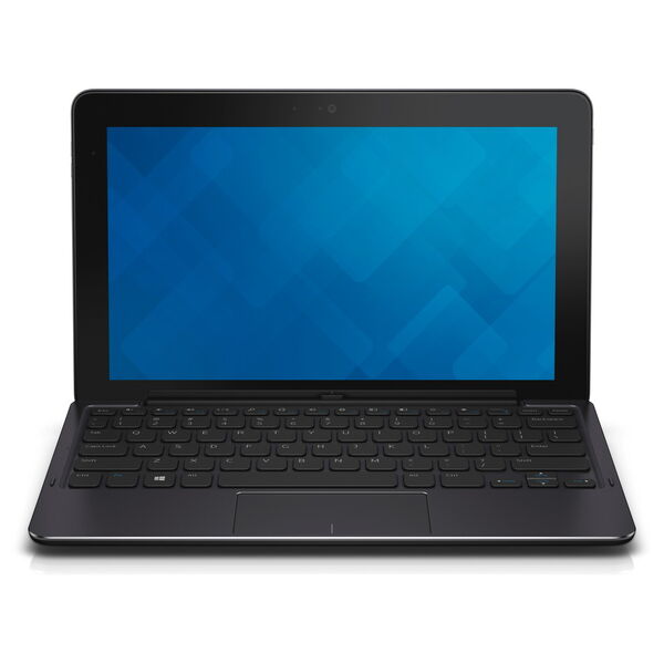 Mit einer Andocktastatur wird aus dem Tablet ein kleines aber vollwertiges Notebook. Das Zubehör der bisherigen Venue-11-Pro-Modelle passt auch zum neuen Core-M-Gerät. (Bild: Dell)