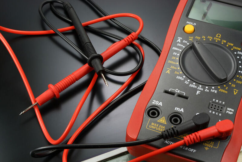 Diode function test using a multimeter. 