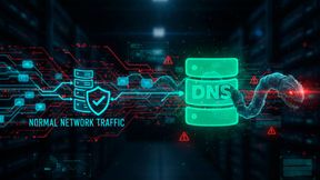 Beim DNS-Tunneling wird legitimer Namensauflösungsverkehr genutzt, um Daten verdeckt durch bestehende Netzwerkverbindungen zu übertragen. (Bild: KI-generiert)