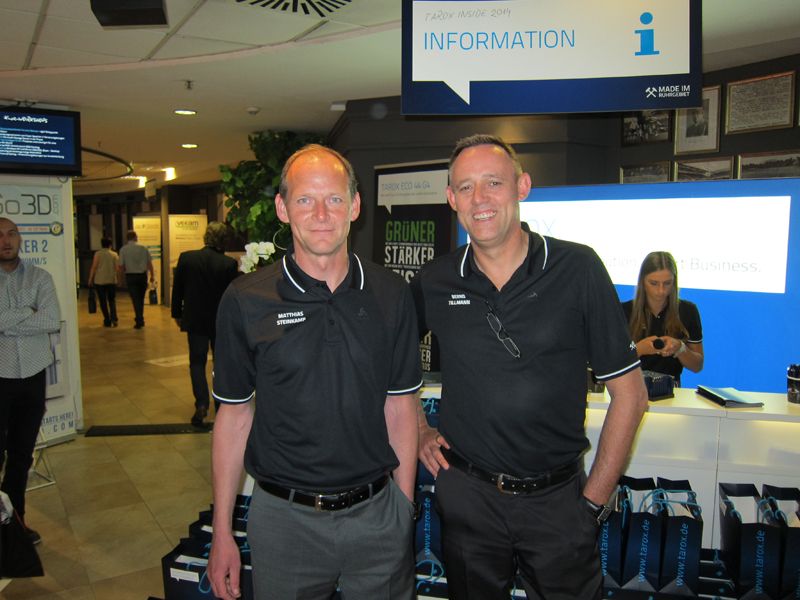 Ein Herz und eine Seele sind Matthias Steinkamp und Bernd Tillmannn (r.), TAROX. (Bild: IT-BUSINESS)
