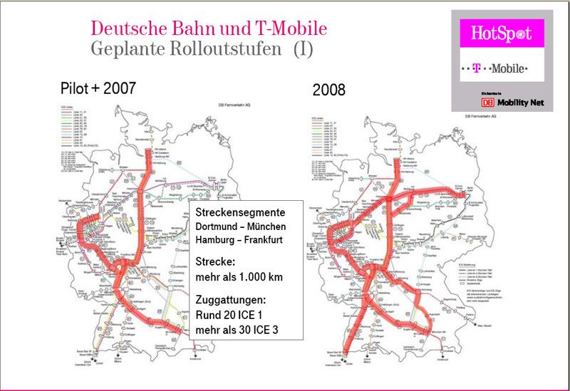 Abb. 7: Vom Pilotversuch zum kompletten Streckennetz: T-Mobile will sukzessive alle ICEs mit Hotspots ausstatten. Quelle: T-Mobile (Archiv: Vogel Business Media)