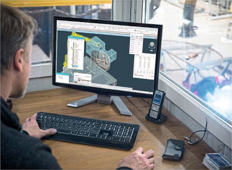 Anhand der 3D-CAD-Daten generiert die Software Moses-ARC von Autocam teilweise und sogar komplett automatisiert Roboterprogramme zum Bahnschweissen. (EWM AG)