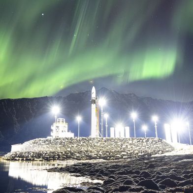 Spectrum ahead of its second flight on the launch pad at Norway’s Andøya Spaceport. With the successful flight, Isar Aerospace has become the first company to launch satellites into orbit from continental Europe. (Photo: Isar Aerospace / ESA – ESA Standard Licence)