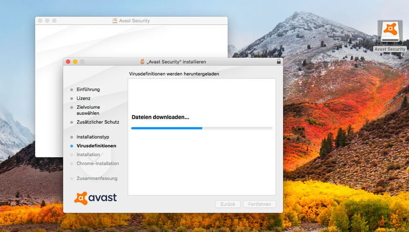 Avast Security muss zur Installation noch Dateien herunterladen. (Joos)