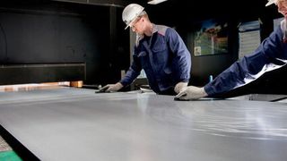 Zink-Magnesium-Beschichtung für die Automobilindustrie. (Bild: ThyssenKrupp Steel Europe)